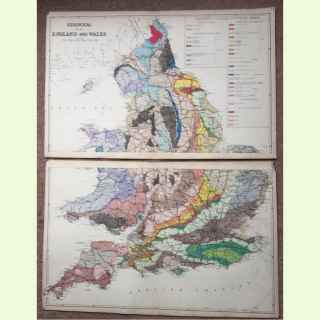 Geological map of England and Wales,