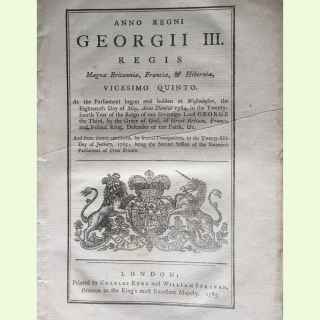 Anno Regni Georgii 3rd. Regis Magnae Britanniae, Franciae & Hiberniae.... An Act to enlarge the term and powers lating to the Ha